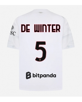 AC Milan Koni De Winter #5 Maglia Gara Trasferta Repliche 2026-27 Maniche Corte
